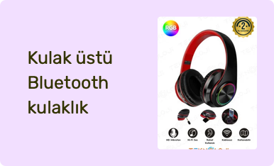 Kulak üstü Bluetooth kulaklık