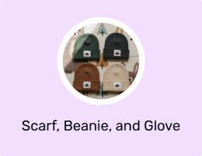 Scarf, Beanie, and Glove Sets