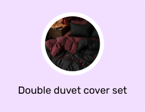 Double duvet cover set