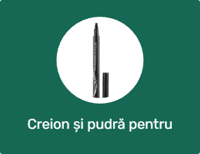 Creion și pudră pentru sprâncene