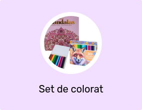 Set Carte de Colorat Antistres Mandala + 30 Creioane, 48 pagini
