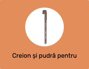 Creion și pudră pentru sprâncene
