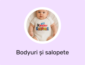 Bodyuri și salopete pentru bebeluși