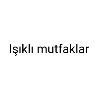 Işıklı mutfaklar