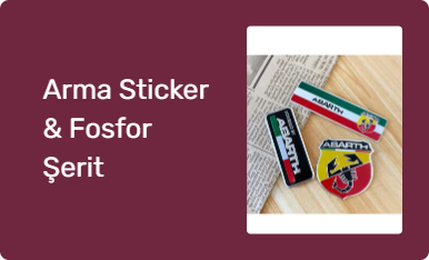 Arma Sticker & Fosfor Şerit