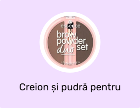 Creion și pudră pentru sprâncene