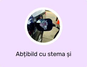 Abțibild cu stema și bandă de fosfor