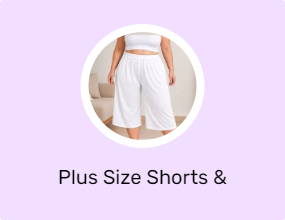 Plus Size Shorts & Bermudas