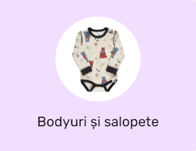 Bodyuri și salopete pentru bebeluși