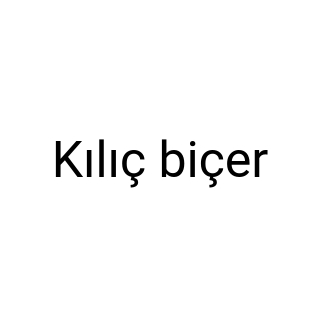 Kılıç biçer