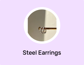 Steel Earrings