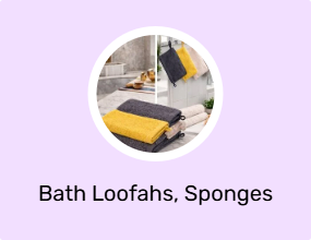 Bath Loofahs, Sponges & Poufs