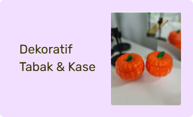 Dekoratif Tabak & Kase