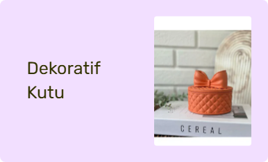 Dekoratif Kutu