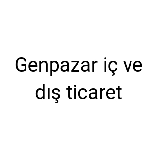 Genpazar iç ve dış ticaret logo