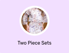 Cotton Ruffled Floral Set