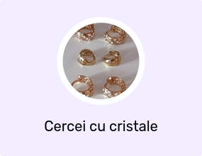 Cercei cu cristale