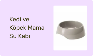 Kedi ve Köpek Mama Su Kabı
