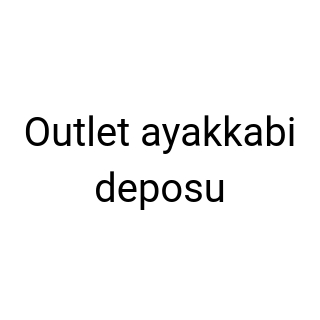 Outlet ayakkabi deposu