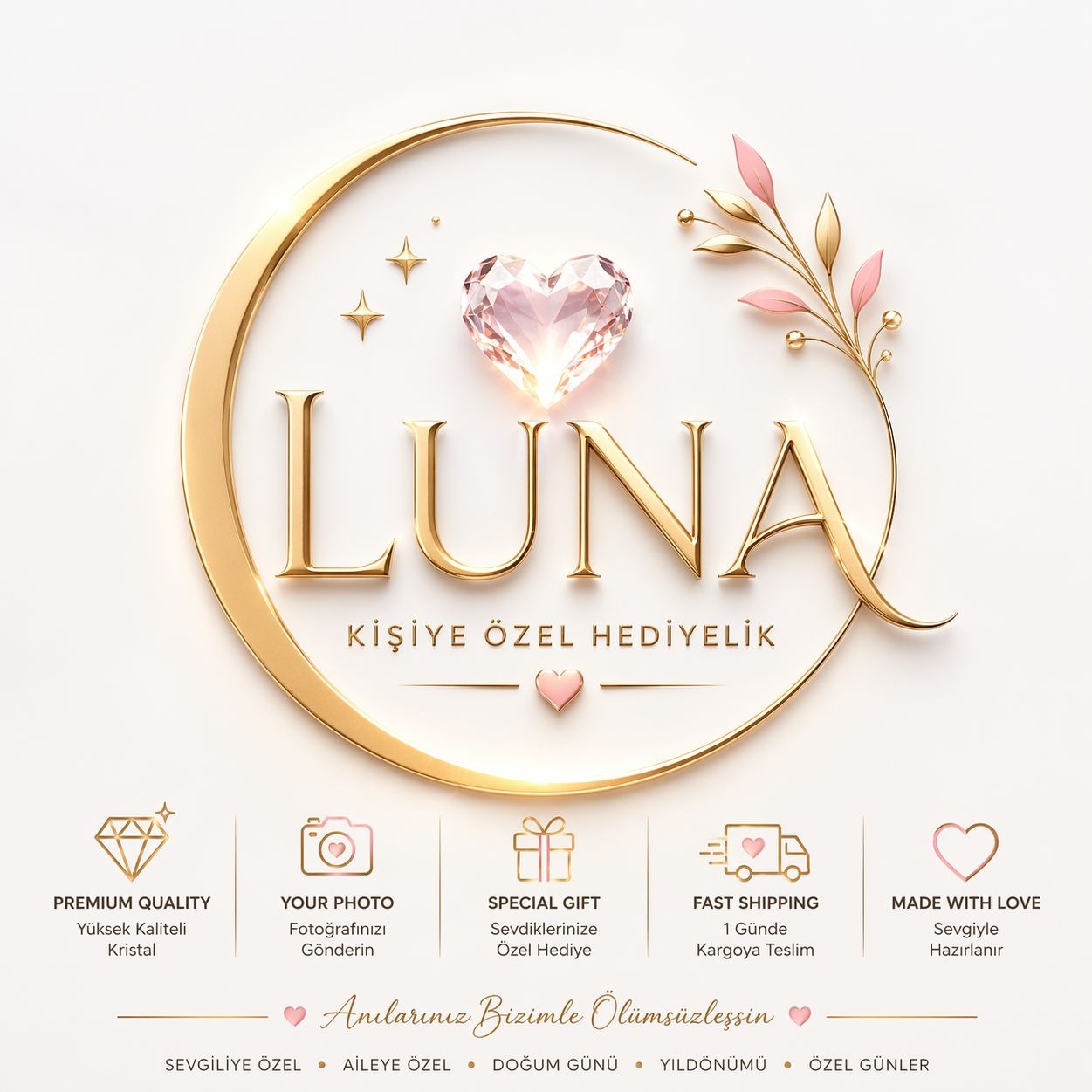 Luna Kişiye Özel Hediyelik