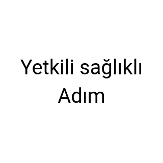 Yetkili sağlıklı Adım