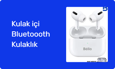 Kulak içi Bluetoooth Kulaklık