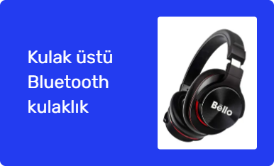 Kulak üstü Bluetooth kulaklık