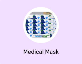 MASK 3-Ply Disposable High Quality Face Masks Pack of 2000 (40 Boxes x 50 Pcs) High-Performance Middle Melt blown Filter Layer, Adjustable Nose Clip & Elastic Ear Loops, Saudi Made