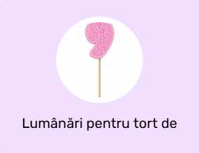 Lumânări pentru tort de ziua de naștere