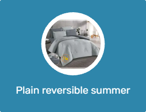 Plain reversible summer bedspread - light and dark gray - single and a half (4 pieces) | Rewaan Stor