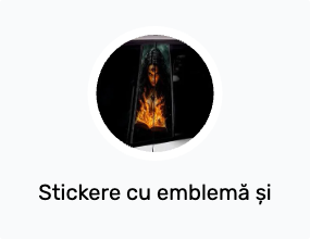 Stickere cu emblemă și logo și bandă fosforescentă