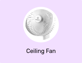Rechargeable Desk Fan with LED Night Light