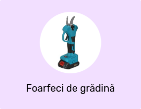 Foarfeca Electrica Gradinarit Macvi® 48V, 2 Baterii, 2 Lame Otel Carbon , Vie si Crengi, Albastru