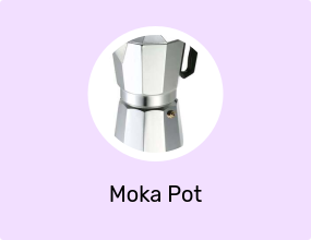 Aluminum Espresso Coffee Maker Pot 2-Cup Silver/Black