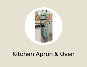Kitchen Apron & Oven Mitts