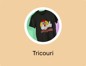 Tricou Softstyle, negru, imprimeu DTF colorat, de damă, mărimea L