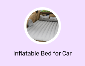 In-Car Inflatable Mattress - with Two Air Pillows, Suitable for Car Travel and Camping Suv and Passenger Cars