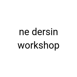 ne dersin workshop