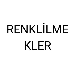 RENKLİLMEKLER