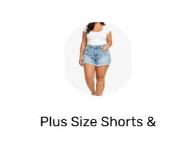 Plus Size Shorts & Bermudas