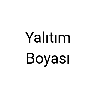 Yalıtım Boyası