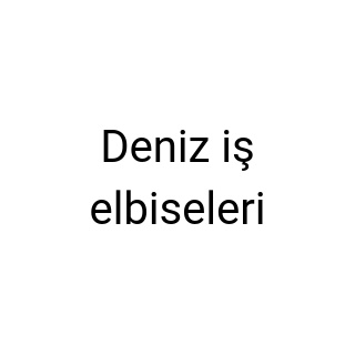 Deniz iş elbiseleri