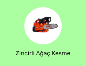 Zincirli Ağaç Kesme Makinesi