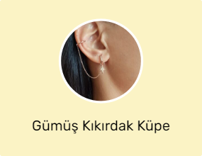 Gümüş Kıkırdak Küpe