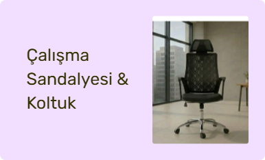 Çalışma Sandalyesi & Koltuk