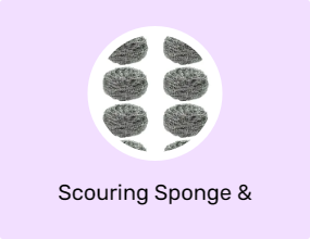Scouring Sponge & Brush