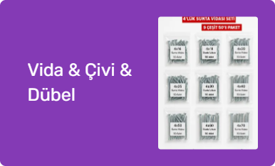 Vida & Çivi & Dübel