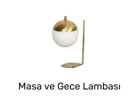 Masa ve Gece Lambası