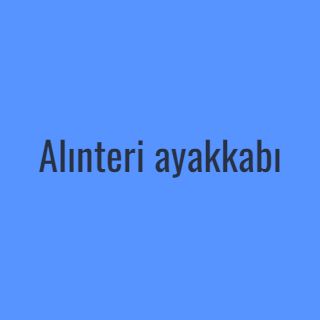 Alınteri ayakkabı logo
