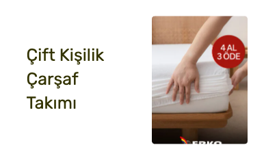 Çift Kişilik Çarşaf Takımı